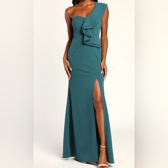 Lulus Dresses & Skirts - Lulu's Teal Zip-Up Dress